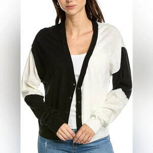 NWT n:philanthropy V-neck button-down Mercer cardigan color block Size Medium